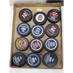 COLLECTIBLE HOCKEY PUCKS