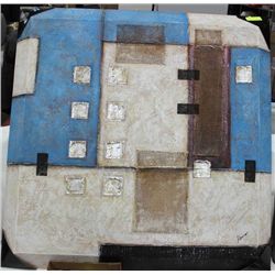 SHOWHOME BLUE AND WHITE ART ON CANVAS