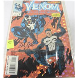 LTD ED 1122/5000 SIGNED MARVEL VENOM COMIC ISSUE