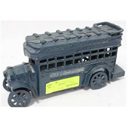 VINTAGE CAST IRON CITY BUS