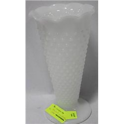 HOBNAIL MILK GLASS VASE