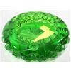 Image 1 : GREEN DEPRESSION GLASS ASHTRAY