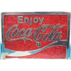 COCA COLA ENAMEL BELT BUCKLE