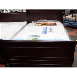 NEW CHERRY WOOD DBL SIZE SLEIGH BEDFRAME