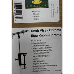 NEW CRYSTAL RIVER KNOB VISE FOR FLY TYING