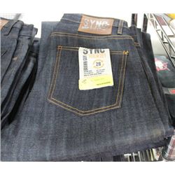 PAIR OF NEW MENS SYNC JEANS  SIZE 28