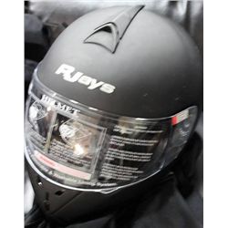 YOUTH EXTRA SMALL MOTORCYCLE RACING HELMET BLACK