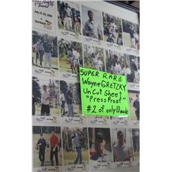 FRAMED WAYNE GRETZKY UNCUT PRESS PROOF