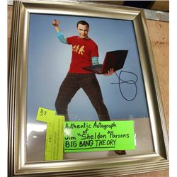 AUTHENTIC "SHELDON" AUTOGRAPHED BIG BANG THEORY