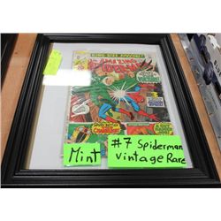 MINT FRAMED VINTAGE SPIDER MAN #7 COMIC