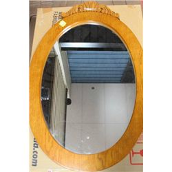 OAK FRAMED MIRROR