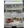 Image 1 : 4 DRAWER STORAGE UNIT W/ SEWING & CRAFT SUPPLIES