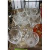 Image 1 : BOX OF CRYSTAL WINE GLASSES