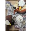 Image 1 : BOX OF DECORATIVE EAGLES AND NATIVE CRAFTS
