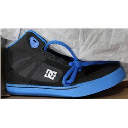 BOY'S DC SPARTAN HIGH SE BLK/BLUE SHOES SZ 7