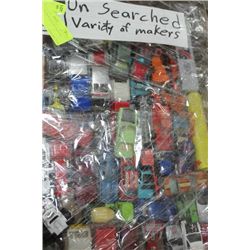 UN-SEARCHED BOX OF DIE CAST CARS