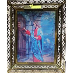 VINTAGE HALOGRAPHIC LIGHT UP RELIGEOUS PICTURE