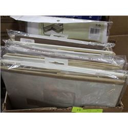 BOX OF CLOSET ORGANIZERS