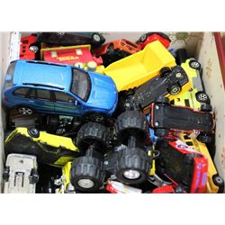 BOX OF DIE CAST CARS