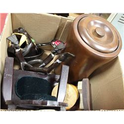 BOX W / ICE BUCKET, PANTHER HEAD, CANDY DISH