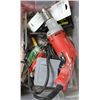 Image 1 : BIN W/ MILWAUKEE MAGNUM HEAVY DUTY 1/2" DRILL
