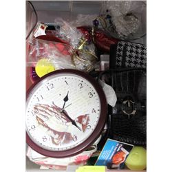 BOX OF HOUSEHOLD MISC ON CHOICE