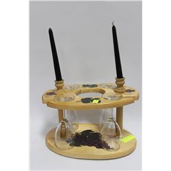 WINE CANDLE STAND