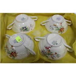 FLAT OF CROWN DUCAL FLORENTINE BONE CHINA