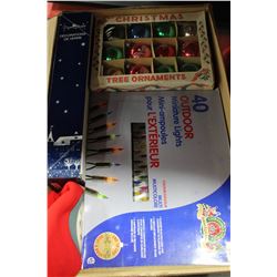 BOX OF CHRISTMAS BULBS