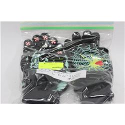 PACK OF 6 GLOW IN THE DARK SAFETY GLOVES