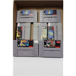 BOX W/ SUPER NINTENDO GAMES