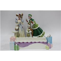 BOX W/3 AVON COLLECTIBLE FIGURINES