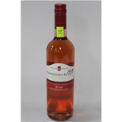750ML BOTTLE OF PROPRIETOR'S RESERVE ROSE WINE 12%