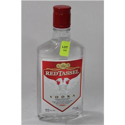 375ML BOTTLE OF RED TASSLE VODKA 40% X 7