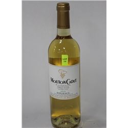750ML BOTTLE OF MOUTON CADET 2010 WHITE WINE 12.5%