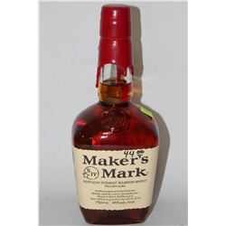 750ML BOTTLE OF MAKER'S MARK BOURBON WHISKEY 45%