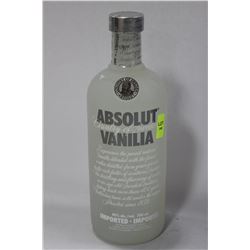 750ML BOTTLE OF ABSOLUTE VANILA VODKA 40%