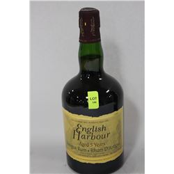 750ML BOTTLE OF ENGLISH HARBOUR 5 YEAR RUM 40%
