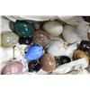 Image 1 : BOX OF 10 MULTI-COLOUR MARBLE EGG ORNAMENTS