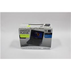 CRAIG 7" PORTABLE DVD/CD PLAYER