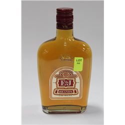 375ML BOTTLE OF E&J ORIGINAL BRANDY 40% X4.