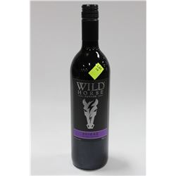 750ML BOTTLE OF WILD HORSE SHIRAZ RED WINE 13%