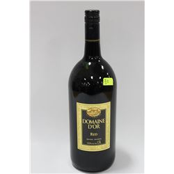 1.5LTR BOTTLE OF DOMAINE D'OR RED WINE 12%
