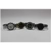 Image 1 : NEW MENS STAINLESS STEEL WATCH X 4
