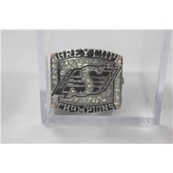 2007 SASKATCHEWAN ROUGHRIDERS GREY CUP RING