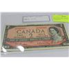 Image 1 : 1954 2 DOLLARS CANADA BANKNOTE