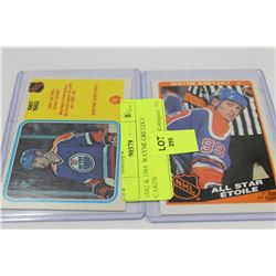 1982 & 1984  WAYNE GRETZKY CARDS