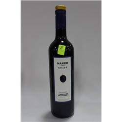 750ML BOTTLE OF NAKED GRAPE CABERNET 12.5%
