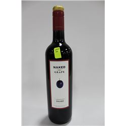 750ML BOTTLE OF NAKED GRAPE UNOAKED MALBEC