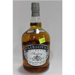 1.75L BOTTLE OF GIBSON'S FINEST WHISKEY 40%